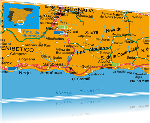 localizacion del entormo de la costa tropical